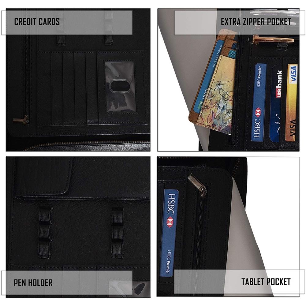 PU Leather Portfolio A4-6