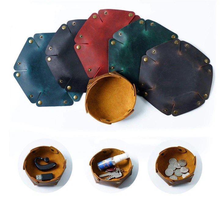 leather catch all tray