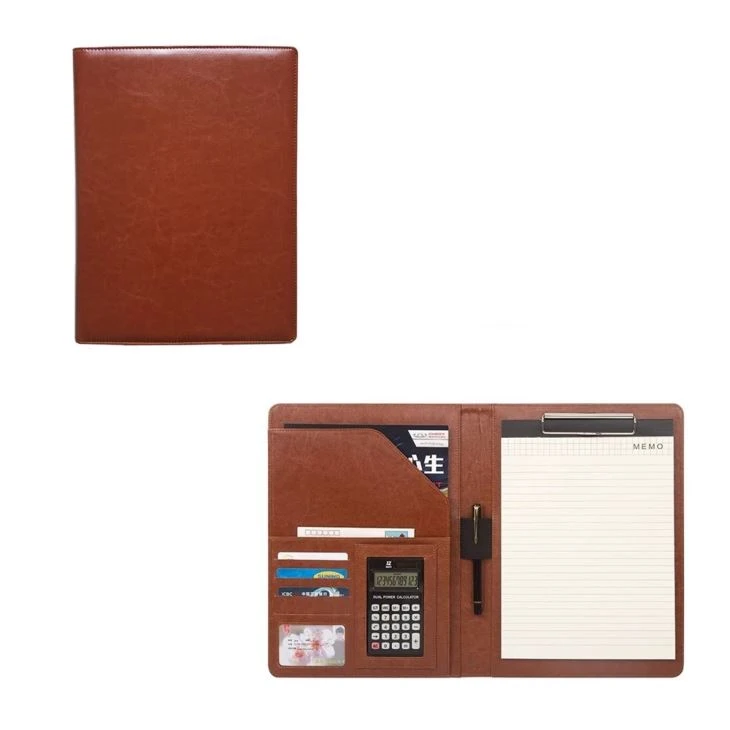 Leather Compendium With Calculator
