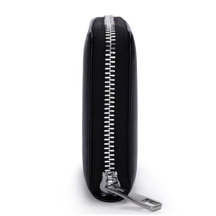 Black Long Zipper Wallet